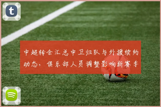 中超转会汇总中卫归队与外援续约动态，俱乐部人员调整影响新赛季阵容